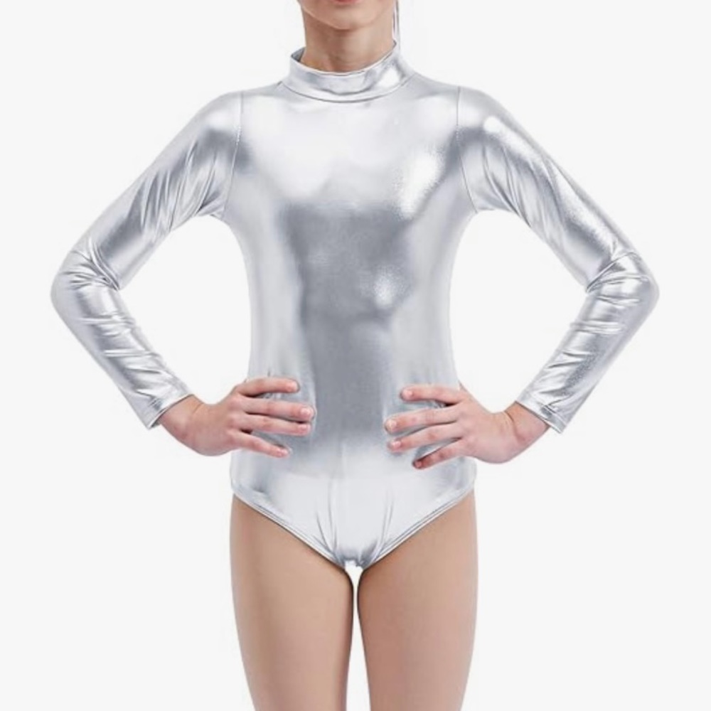 Like new! Girls Silver leotard